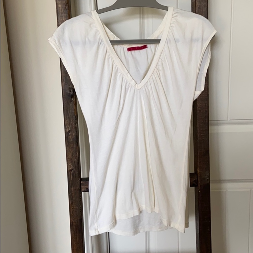 Buttery Soft Cream Velvet Brand Top, S, Excellent